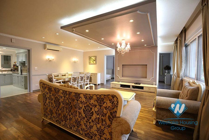 Spacious apartment with 03 bedrooms for rent in Ciputra Tay Ho, Hanoi.